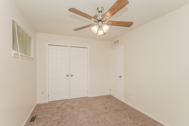 25255 Orchard Grove St, Southfield, MI 48033 - unfurnished bedroom with carpet, a closet, and a ceiling fan