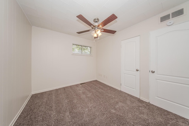 25255 Orchard Grove St, Southfield, MI 48033 - empty room with carpet and a ceiling fan