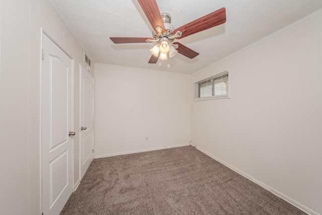 25255 Orchard Grove St, Southfield, MI 48033 - carpeted empty room featuring a ceiling fan and baseboards