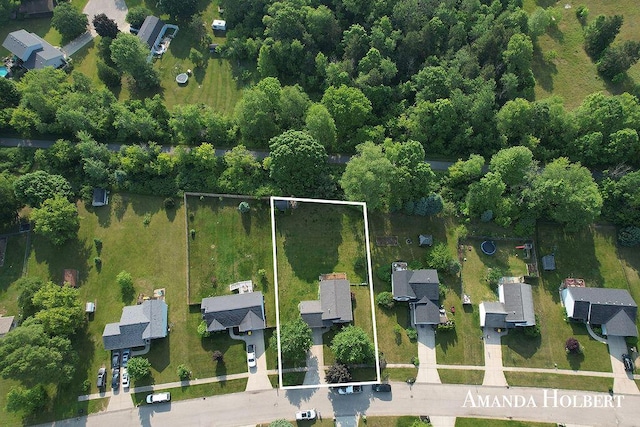 430 6th St NE, Cedar Springs, MI 49319 - aerial view of property and surrounding area featuring property parcel outlined
