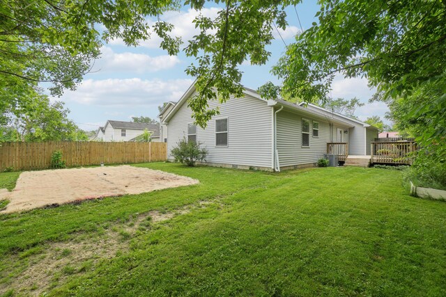 8280 Frederick St, Salem, MI 48175 - view of yard with a patio area and a deck
