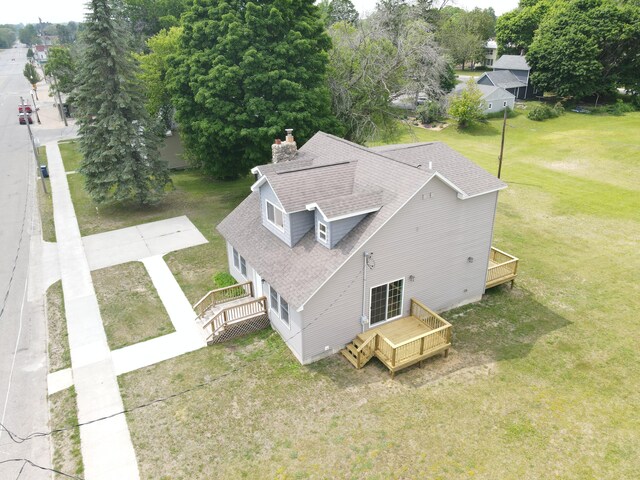 313 E Main St, Marion, MI 49665 - aerial view of property and surrounding area