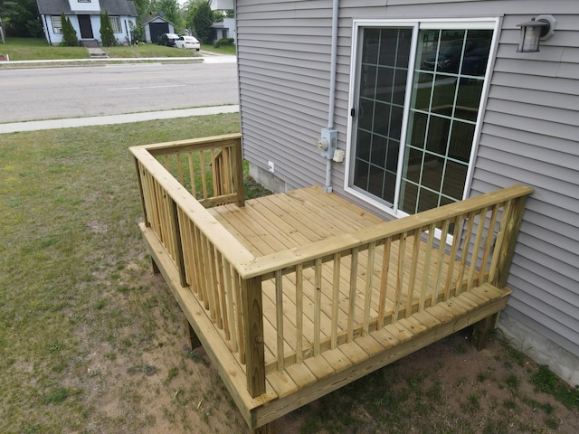 313 E Main St, Marion, MI 49665 - view of wooden terrace