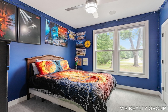 13407 152nd Ave, Grand Haven, MI 49417 - carpeted bedroom with baseboards and a ceiling fan