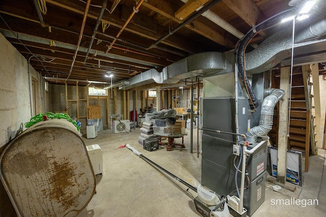 5161 Grand River Dr NE, Grand Rapids, MI 49525 - unfinished below grade area with heating unit