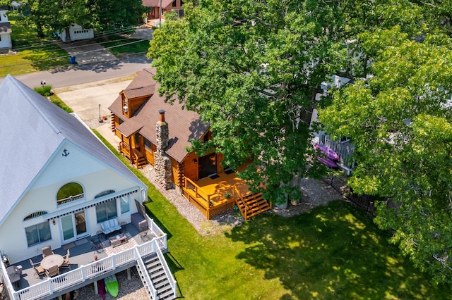 9715 Woodlawn Dr, Portage, MI 49002 - view from above of property