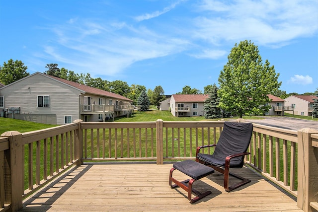2663 Weatherby Hills Dr SE, Grand Rapids, MI 49546 - deck featuring a residential view and a lawn