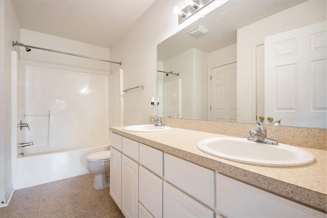 2663 Weatherby Hills Dr SE, Grand Rapids, MI 49546 - full bath with shower / bath combination, double vanity, and tile patterned flooring