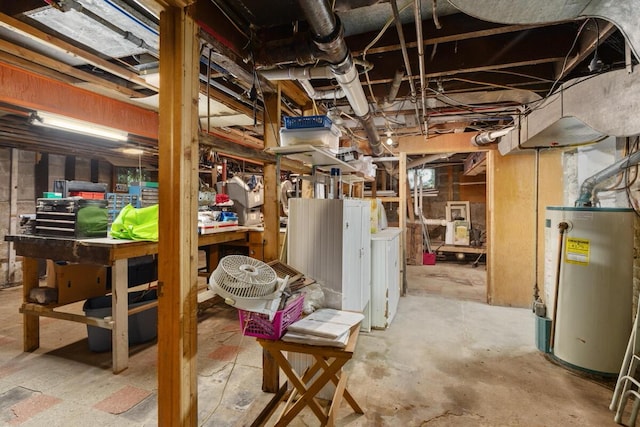 3155 24th Ave, Hudsonville, MI 49426 - unfinished basement with water heater