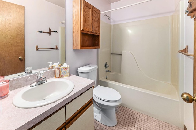 4104 Rurik Dr, Howell, MI 48843 - full bath with bathtub / shower combination, vanity, and tile patterned floors