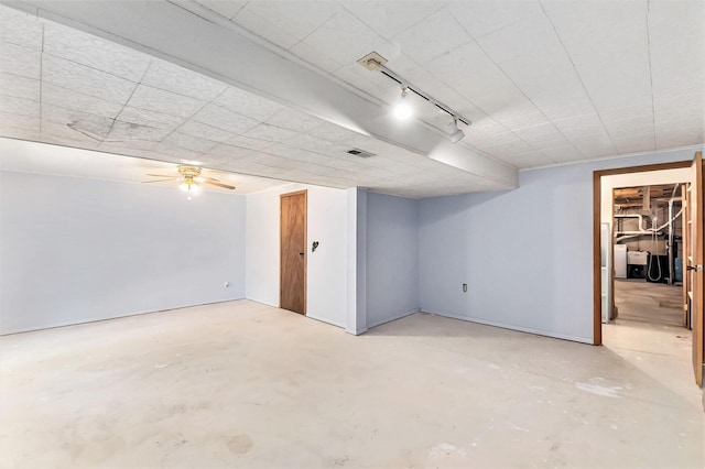 4104 Rurik Dr, Howell, MI 48843 - finished basement featuring rail lighting