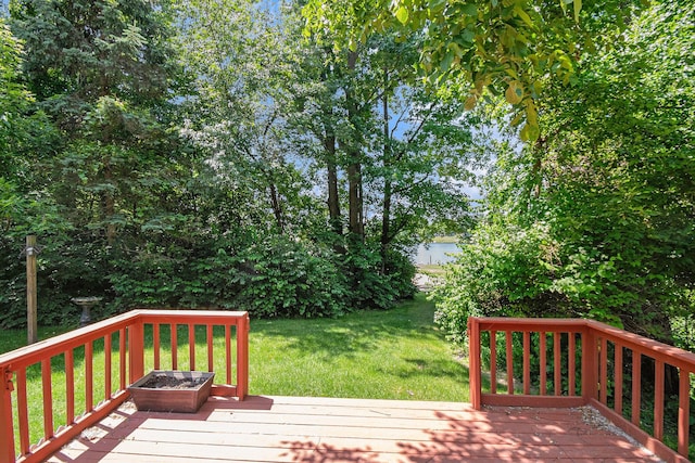 4104 Rurik Dr, Howell, MI 48843 - deck with a yard