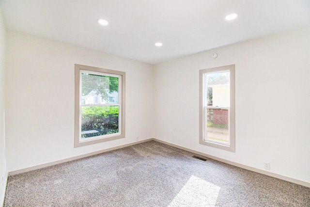 410 Warren Ave, Charlotte, MI 48813 - carpeted spare room with plenty of natural light and recessed lighting