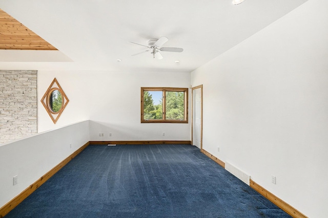 6483 N 144th Ave, Walkerville, MI 49459 - carpeted empty room featuring baseboards and ceiling fan