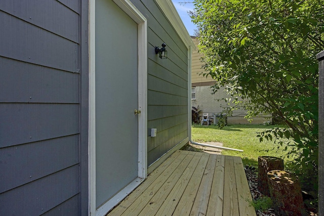 8683 Hemlock Ct, Ypsilanti, MI 48198 - view of wooden deck