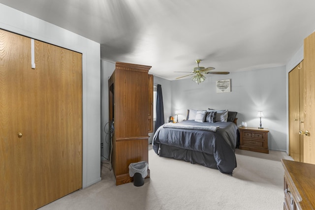 24663 Balsam Ct, Flat Rock, MI 48134 - carpeted bedroom featuring a ceiling fan