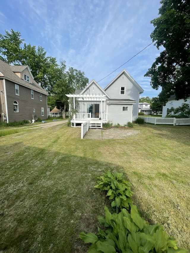 613 James St, Belding, MI 48809 - back of property