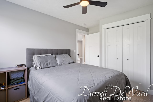 3940 Egypt Valley Ave NE, Ada, MI 49301 - bedroom featuring carpet flooring, a ceiling fan, and a closet