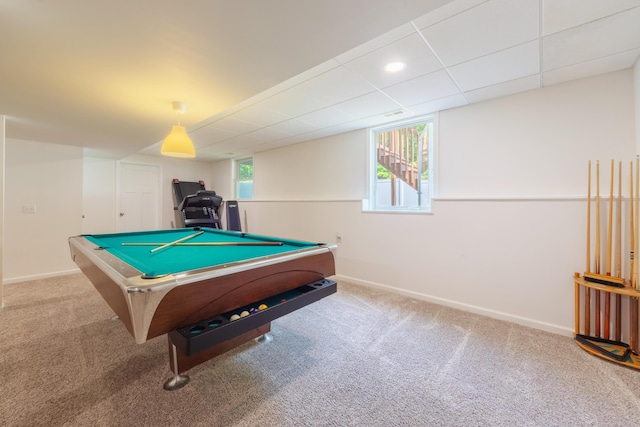 1481 Kristen Path, Saint Joseph, MI 49085 - rec room featuring billiards and carpet