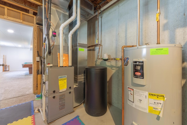 1481 Kristen Path, Saint Joseph, MI 49085 - utilities with water heater and heating unit