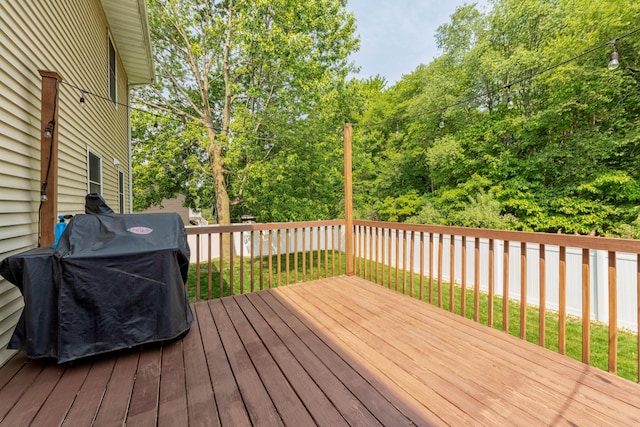 1481 Kristen Path, Saint Joseph, MI 49085 - deck with a fenced backyard and grilling area