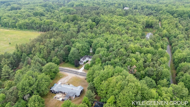 15405 Barry St, West Olive, MI 49460 - aerial view of property's location featuring a heavily wooded area