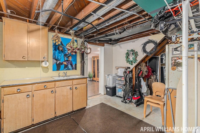 740 Van Raalte Ave, Holland, MI 49423 - unfinished basement featuring a sink