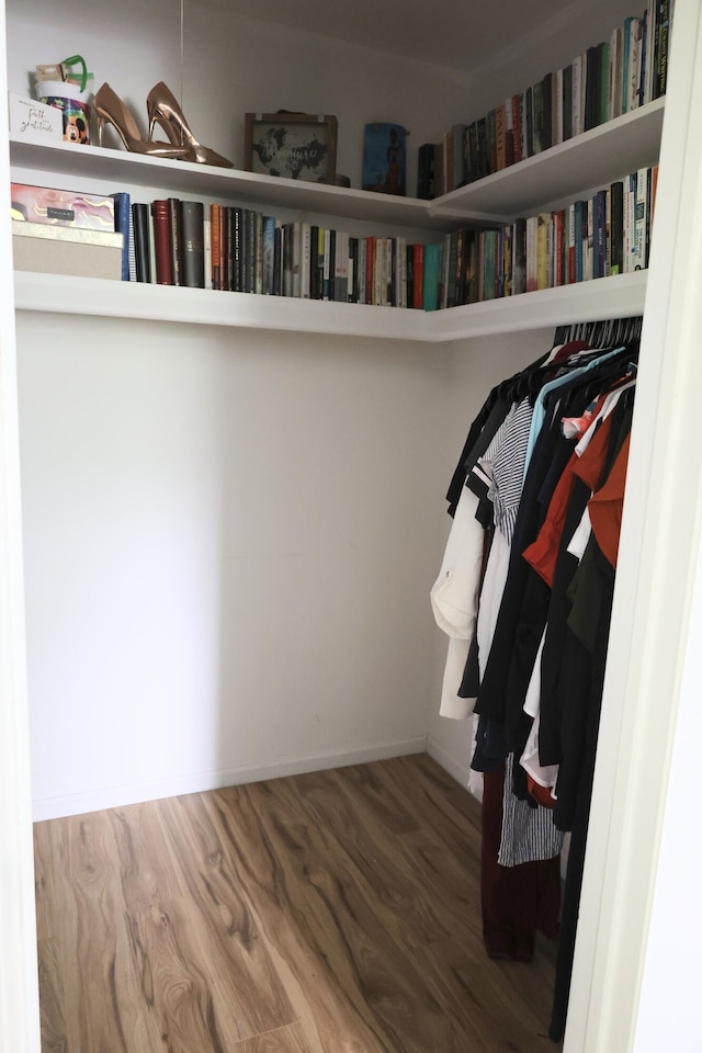 5752 Pine View Dr, Ypsilanti, MI 48197 - spacious closet with wood finished floors