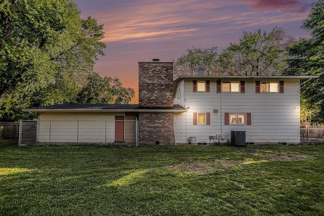 29 Douglas Ave, Coldwater, MI 49036 - back of property with a chimney and crawl space