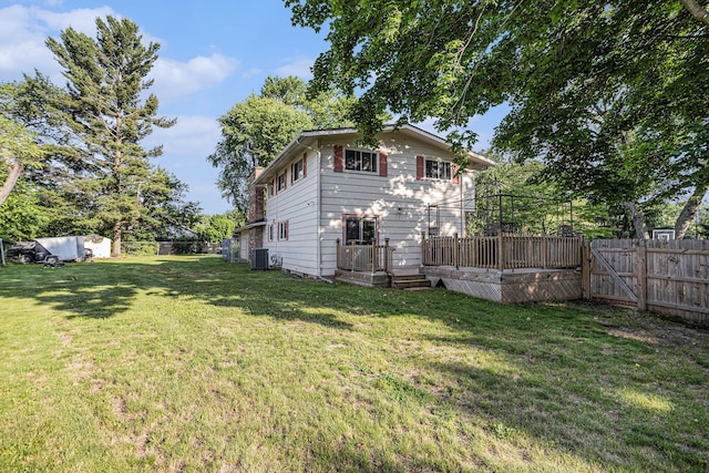 29 Douglas Ave, Coldwater, MI 49036 - view of side of property with a fenced backyard and a deck