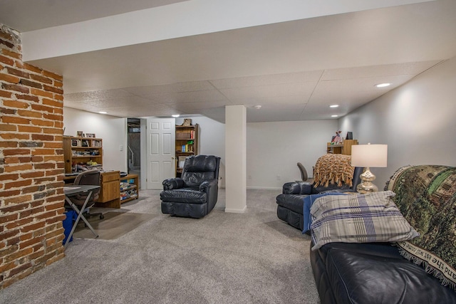 14011 Verona Rd, Marshall, MI 49068 - living area with carpet