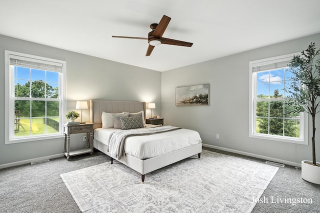 9337 Andrew Farms Dr, Alto, MI 49302 - bedroom featuring carpet floors and ceiling fan