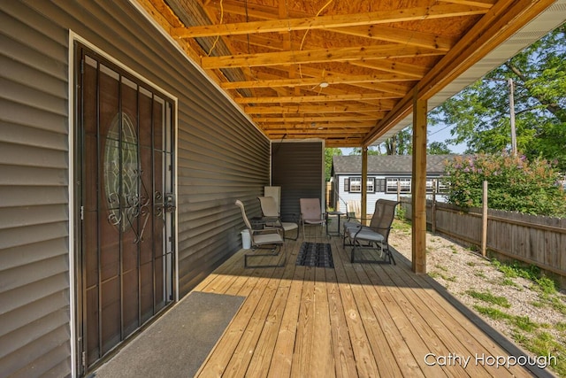 4555 Charles St, Palo, MI 48870 - view of wooden terrace