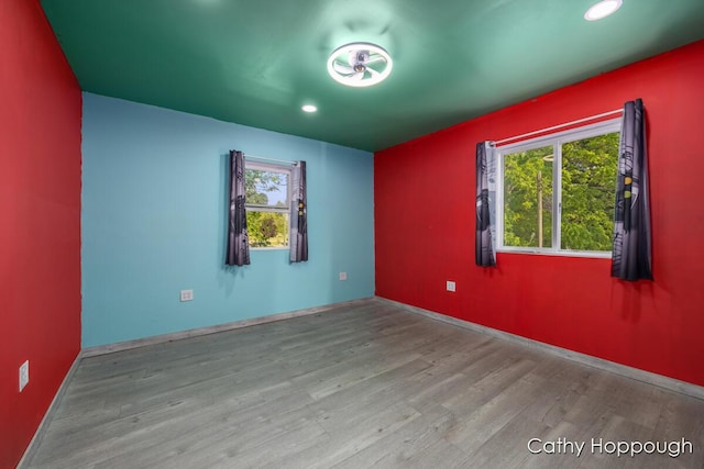 4555 Charles St, Palo, MI 48870 - empty room featuring wood finished floors and recessed lighting