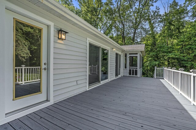 6368 E Lake Ln, Sawyer, MI 49125 - view of wooden terrace