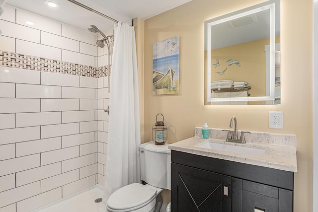 209 Maple St, Three Oaks, MI 49128 - full bathroom featuring vanity and tiled shower