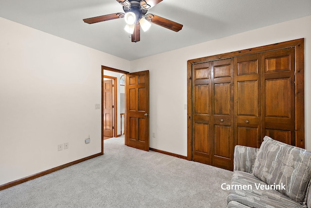 1723 S Sullivan Rd, Ravenna, MI 49451 - unfurnished room with carpet floors and a ceiling fan