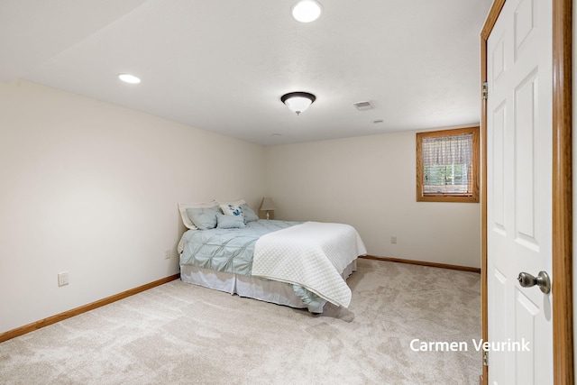 1723 S Sullivan Rd, Ravenna, MI 49451 - bedroom with carpet and recessed lighting