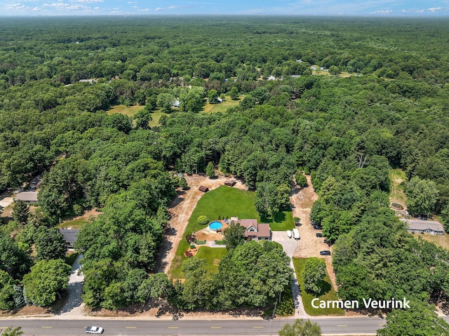 1723 S Sullivan Rd, Ravenna, MI 49451 - drone / aerial view of a heavily wooded area
