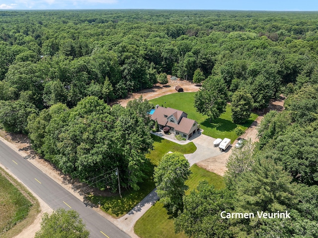 1723 S Sullivan Rd, Ravenna, MI 49451 - view of property location with a heavily wooded area