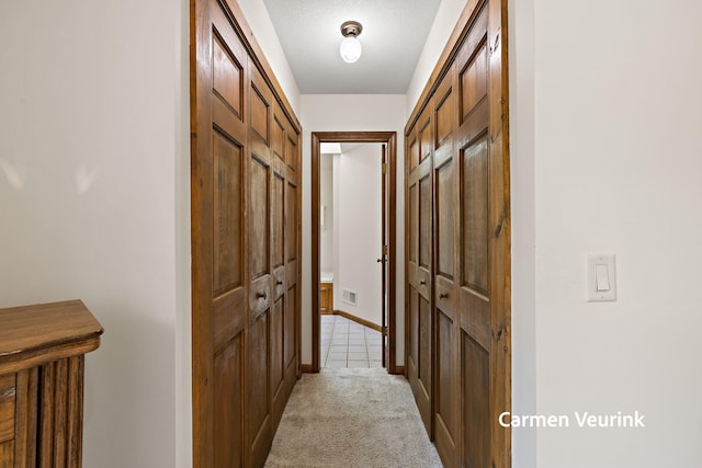 1723 S Sullivan Rd, Ravenna, MI 49451 - corridor featuring baseboards and light colored carpet