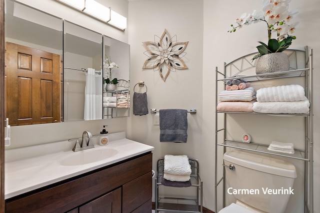 1723 S Sullivan Rd, Ravenna, MI 49451 - full bath featuring vanity and a shower with curtain