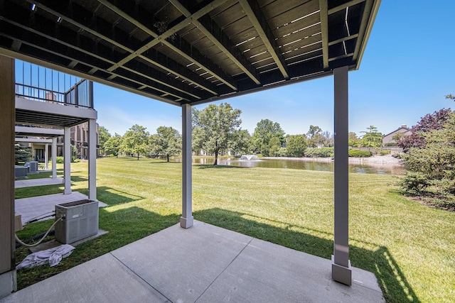 3350 Breckland Ct, Ann Arbor, MI 48108 - view of patio / terrace with a water view