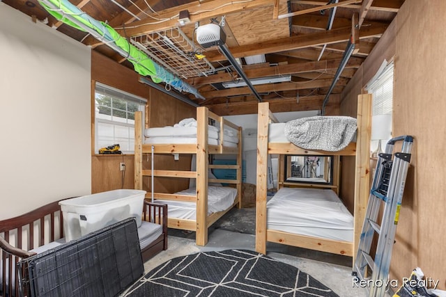 4278 W Joy Rd, Shelbyville, MI 49344 - bedroom featuring unfinished concrete floors