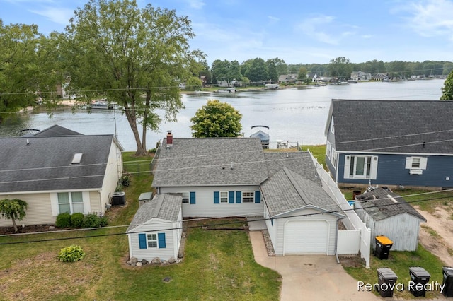 4278 W Joy Rd, Shelbyville, MI 49344 - view from above of property with a nearby body of water