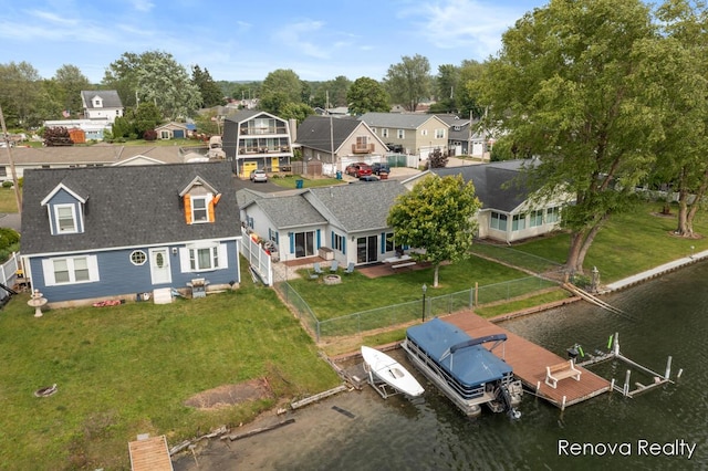 4278 W Joy Rd, Shelbyville, MI 49344 - aerial perspective of suburban area featuring a large body of water