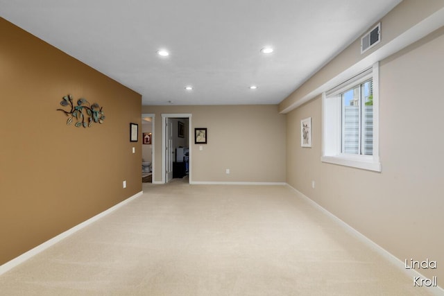 195 Liberty St NW, Sparta, MI 49345 - unfurnished room with recessed lighting and light carpet