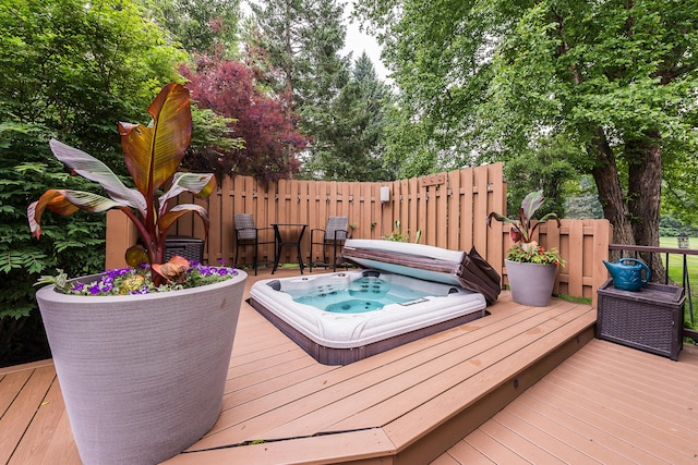 3185 Shadberry Ct, Saline, MI 48176 - view of wooden terrace