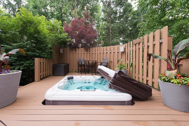 3185 Shadberry Ct, Saline, MI 48176 - view of wooden terrace
