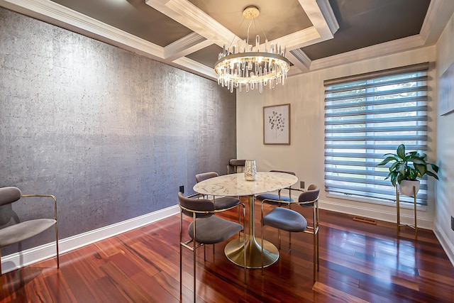 3185 Shadberry Ct, Saline, MI 48176 - dining room with wood finished floors, healthy amount of natural light, ornamental molding, and a chandelier